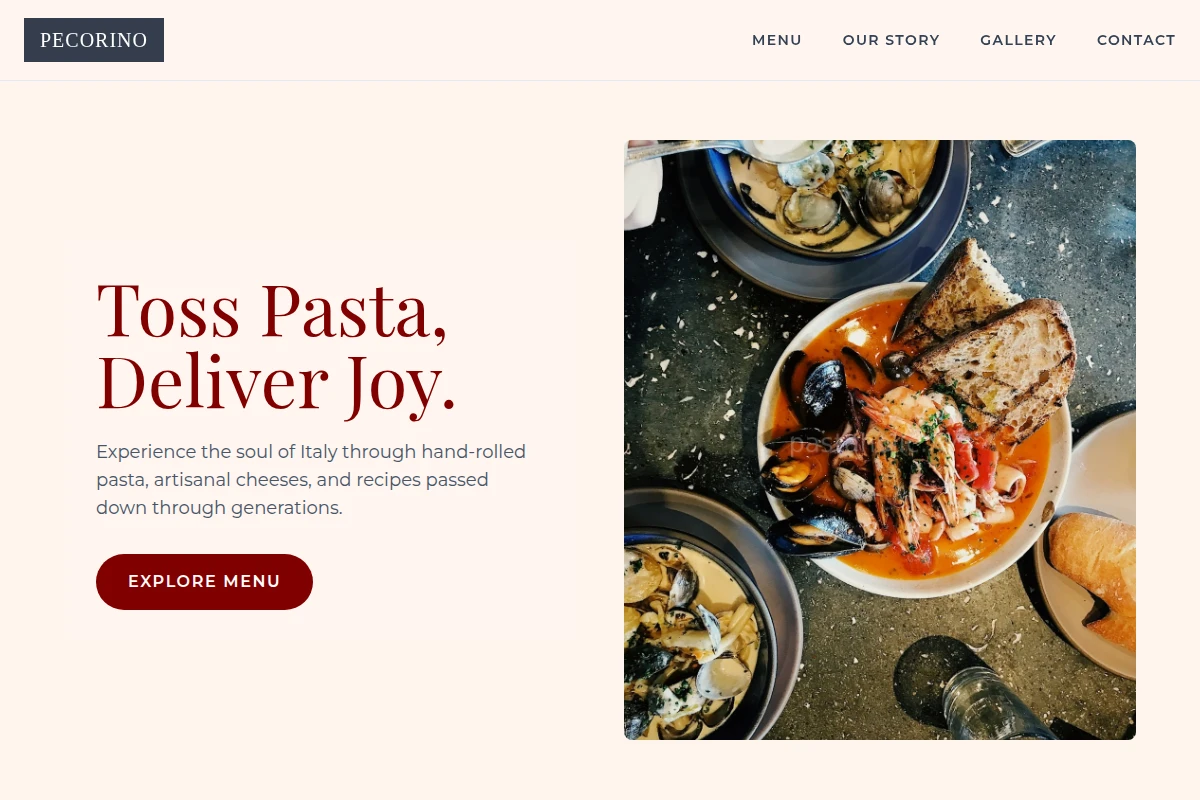 Pecorino Italian Food