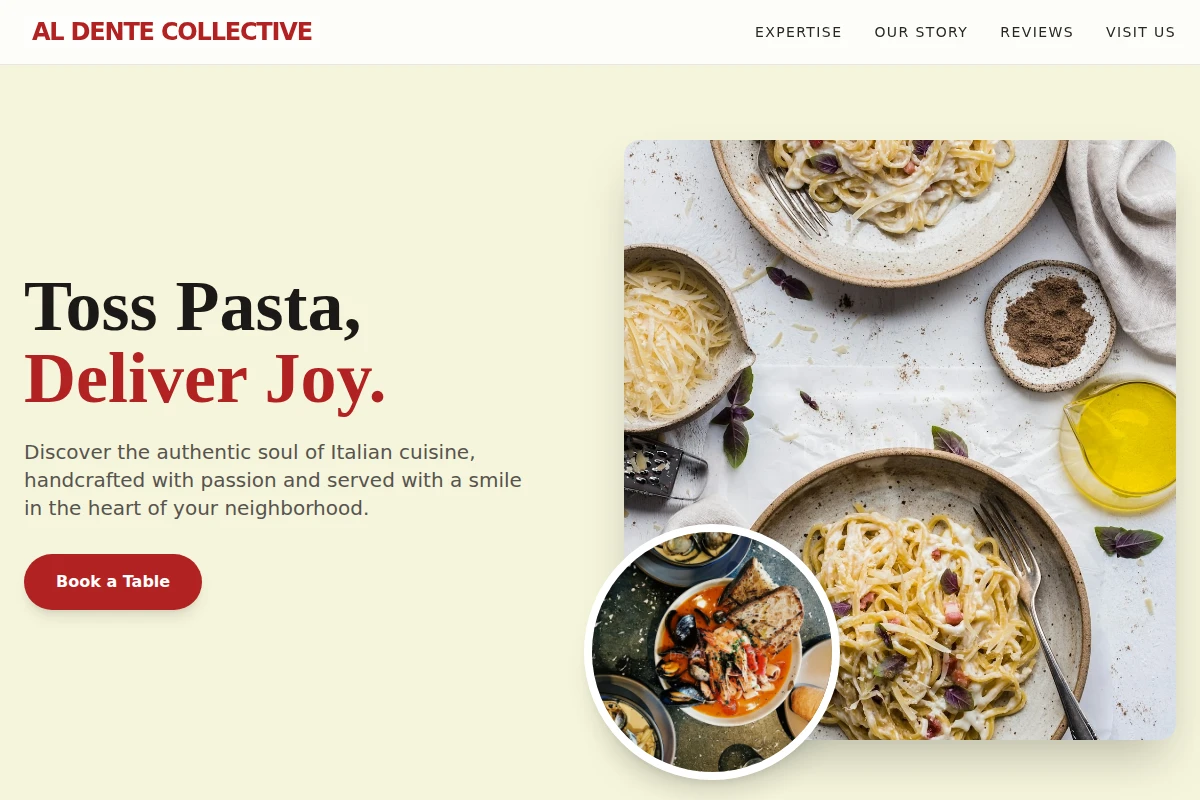Farfalle Italian Food