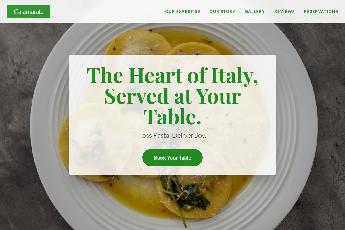Calamarata Italian Food