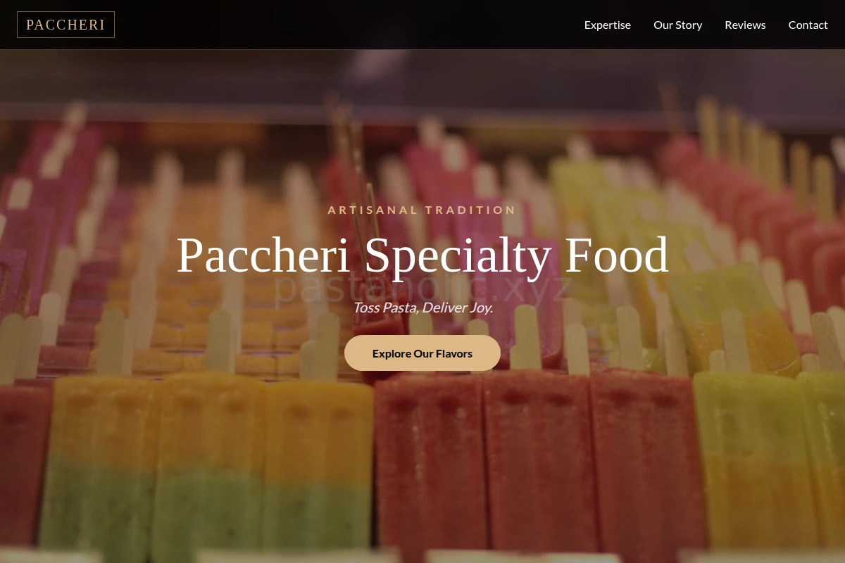 Paccheri Specialty Food