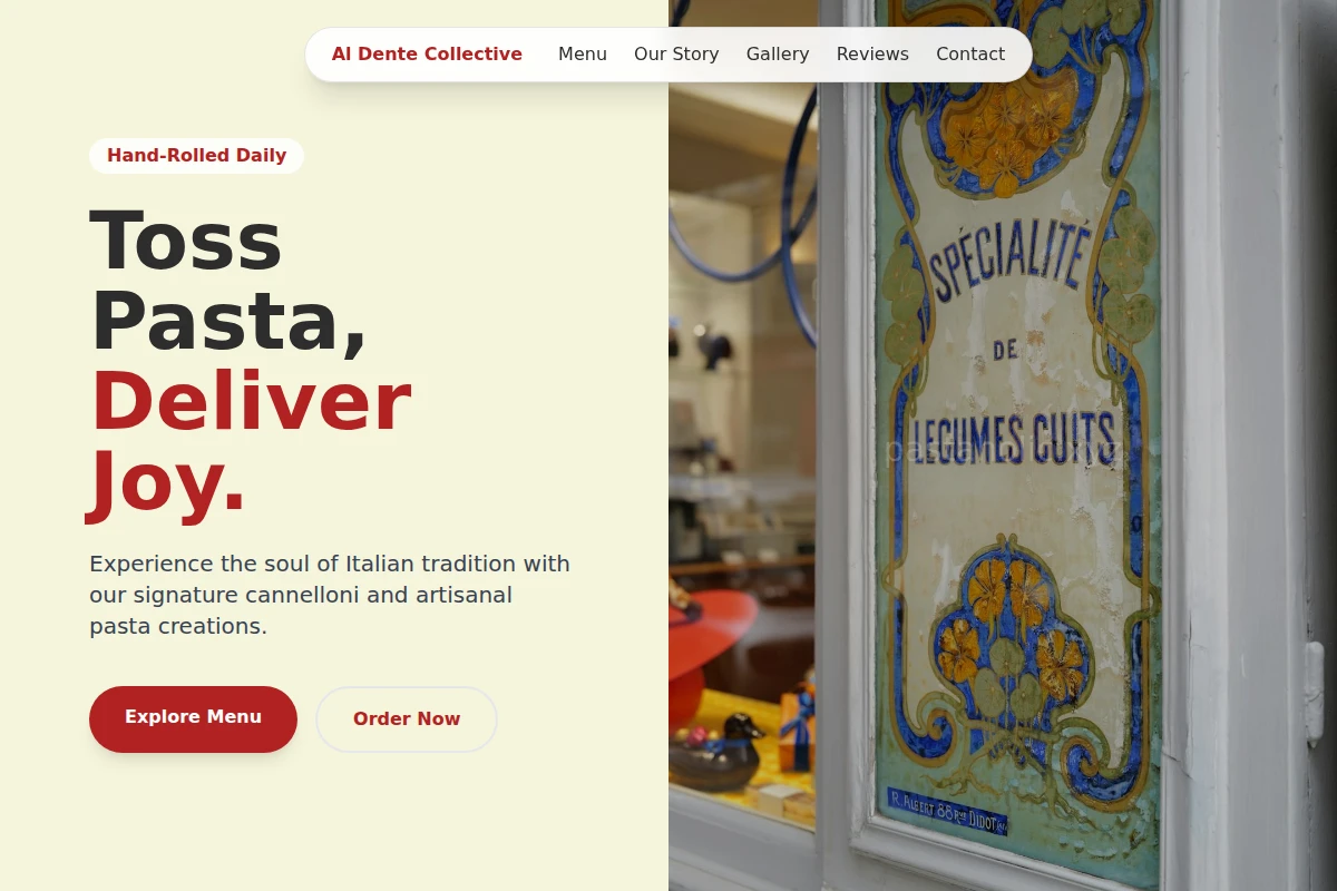 Cannelloni Specialty Food