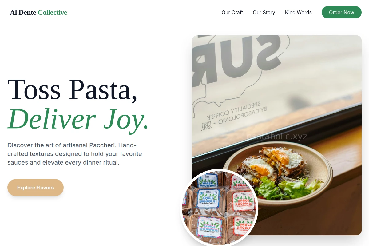 Paccheri Specialty Food